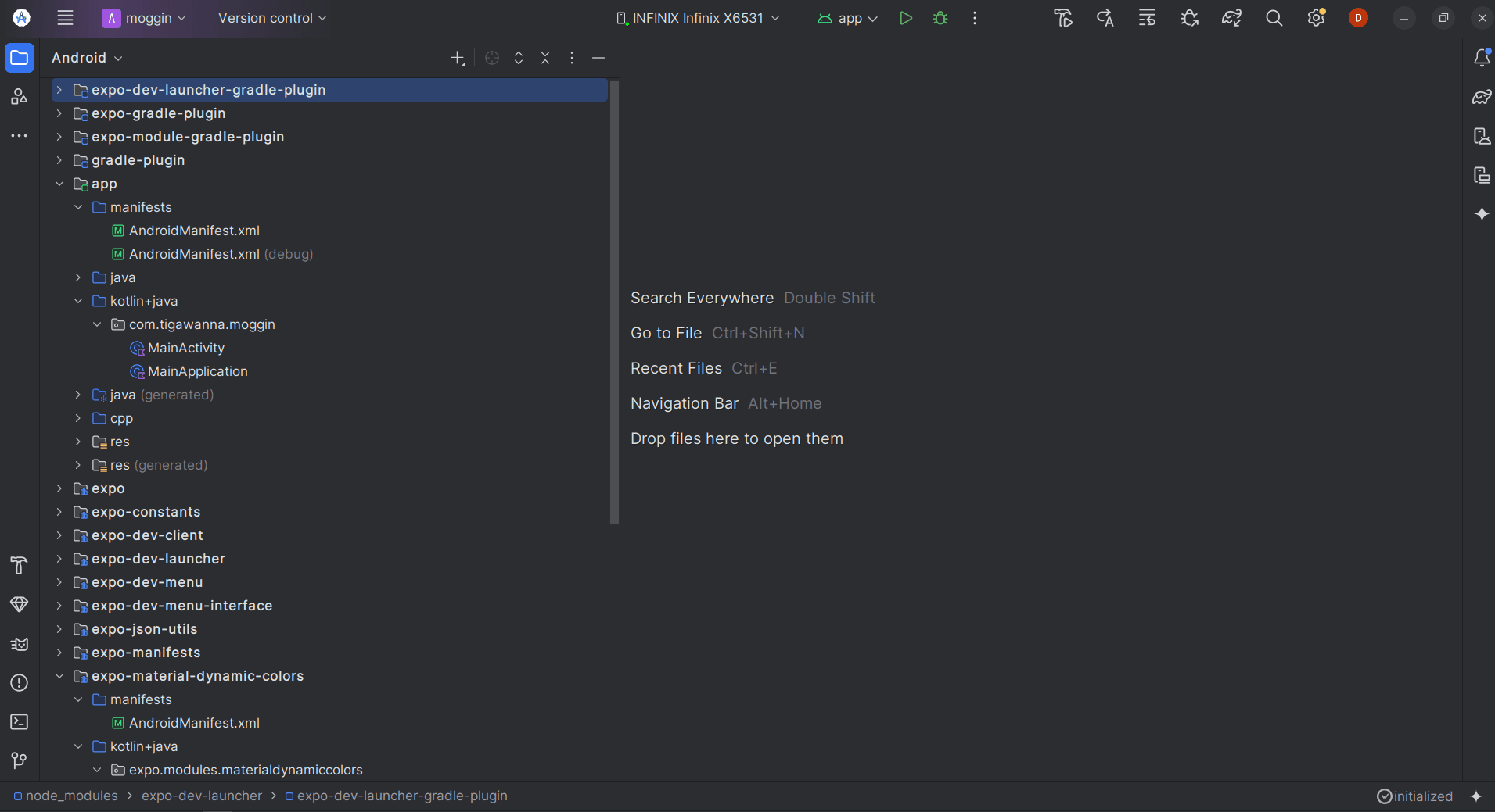 Android studio file structure
